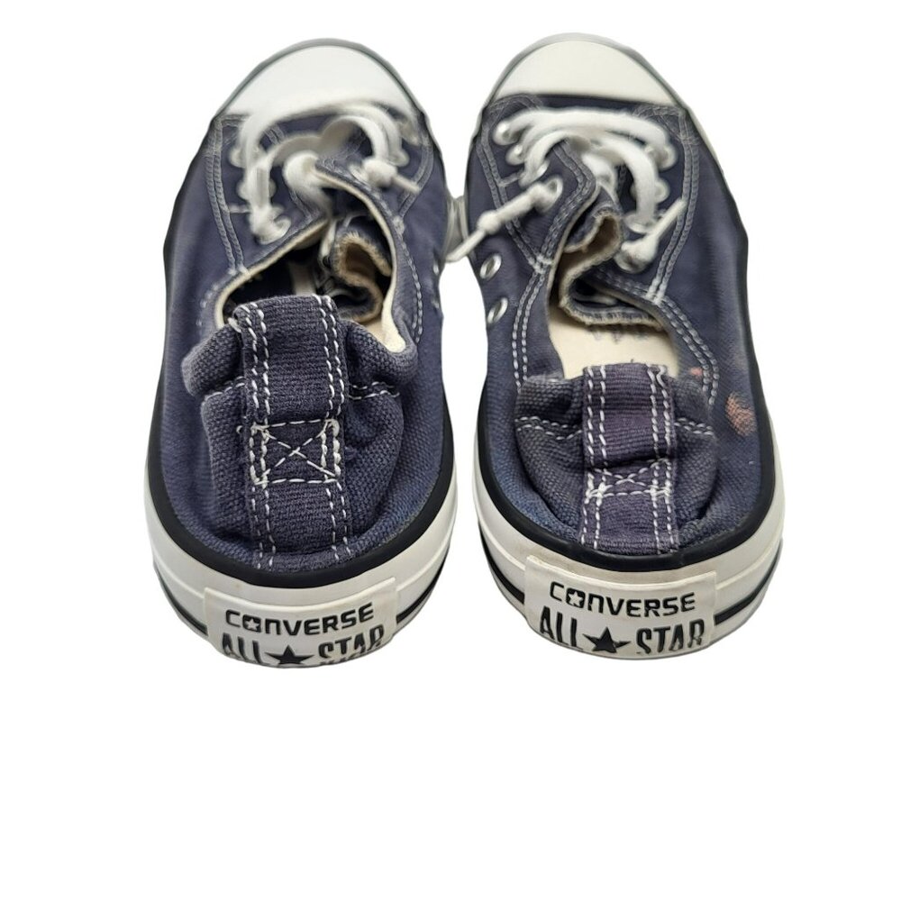 Converse Chuck Taylor All Star Low Top Tennis Shoes Blue White Women's 7 - Picture 3 of 12